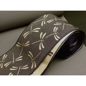 洗える角帯 とんぼ柄 金/紺