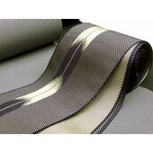 洗える角帯 矢絣柄 金/濃紺