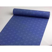 A tsumugi kimono woven in Tango, featuring asanoha(Hemp leaf) pattern in navy
