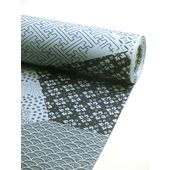 男長襦袢 『伊達小紋』 裂取り紋 青グレー40ｃｍ×13.5ｍ