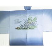 kimono underwear  “Hakusan” (3) Toyama Sansui (landscape) blue