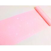 洗える長襦袢 白地にピンクに白地 麻の葉