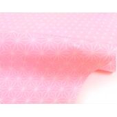 洗える長襦袢 白地にピンクに白地 麻の葉