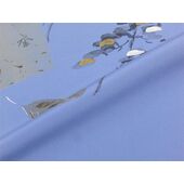 Japanese picture Washable men's haopri coat lining No.9 One Fuji, Two Hawks, Three Eagles,blue gray