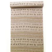 男長襦袢 『伊達小紋』菖蒲紋 小豆茶40ｃｍ×13.5ｍ