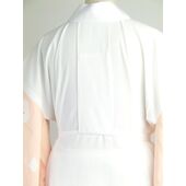 洗える二部式襦袢 水玉ちどり柄 サンゴピンク（無双袖） 高機能性生地使用