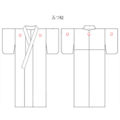 5つ紋の位置