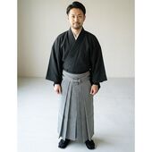 Washable Hakama, Striped Hakama, Men's Hakama, Trousers-style (Umanori) Style