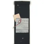 Washable Kimono, Embroidered Komon, Black, Rabbit and Moon, Deodorizing