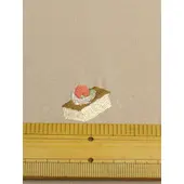 Washable Embroidered Komon Kimono – Sweets Pattern, Beige | Shine Up Deodorizing Fabric
