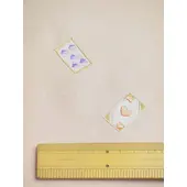 Washable Embroidered Komon Kimono – Playing Cards, Beige | Shine Up Photocatalytic Deodorizing Fabric