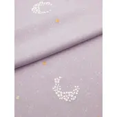 Washable Kimono with Japanese Embroidery – Pale Wisteria Hanamaru Floral Design | Photocatalytic Deodorizing Shine Up Fabric