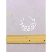 Washable Kimono with Japanese Embroidery – Pale Wisteria Hanamaru Floral Design | Photocatalytic Deodorizing Shine Up Fabric
