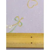 Washable Embroidered Komon Kimono – Sweets Pattern, Pale Wisteria Purple | Shine Up Deodorizing Fabric