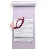 Washable Embroidered Komon Kimono – Sweets Pattern, Pale Wisteria Purple | Shine Up Deodorizing Fabric