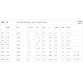 着物サイズ表
