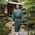 正絹 男着物 小千谷縦紬 藍鼠(アイネズ)
