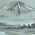 男物 額裏 緑 山水 富士山と船 「白山」ブランド