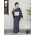 洗える着物又は羽織又は反物 テイジン素材 プレミアム無地紬（濃紺色）レディース仕立