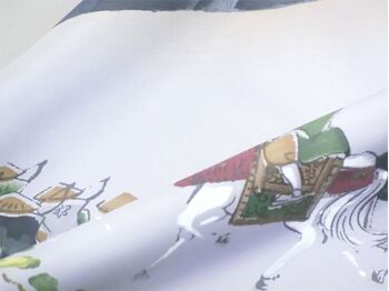 Washable Japanese picture lining fablic for Haori Daimyo gyoretu (procession of feudal lords) gray color