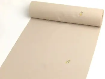 Washable Kimono – Beige Embroidered Komon with Genji-kō Pattern | Shine Up Deodorizing Fabric