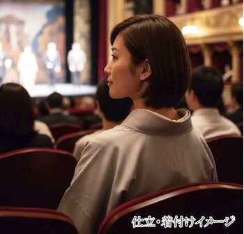 洗える着物 万筋(極細縞)/TL寸可能40cm巾 幅広 グレーNo.8