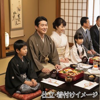 正絹 男着物 小千谷縦紬 利休茶