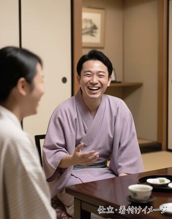 Washable Kimono Kimono Mansuji（thin stripe）umenezu-color(dark purple plum gray)  44cm Width No.11