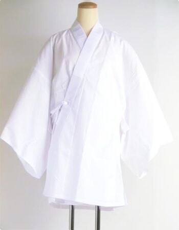 White cotton kimono undershirt(half jyuban)