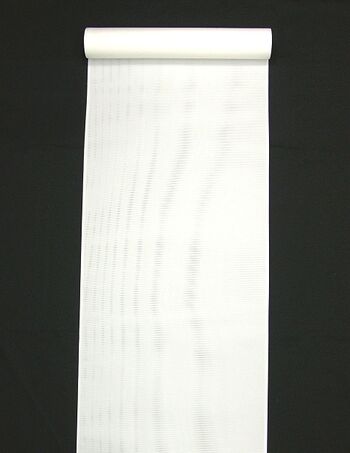 Washable summer jyuban(kimono underwear) airy ro white 42centimerters width 10.5ｍeters longer
