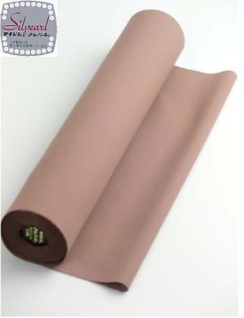 Washable men's kimono habutae (fabric without irregularities) (Teijin Silpearl) No.7 Brown For larger people
