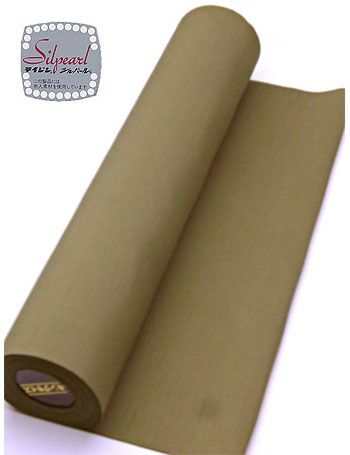 washable stumugi (pongee) kimono fablic for roll or tailoring brown (color No.5)