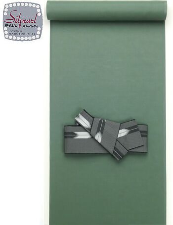 Men’s summer airry cloth kimono fablic ( ro ) green No.6
