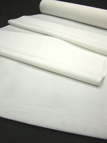 Washable summer jyuban(kimono underwear) airy ro white 42centimerters width 10.5ｍeters longer