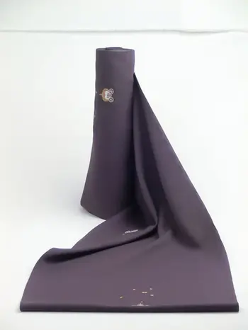 Washable Kimono with Embroidery, Grape Purple “Midnight Ball” | Shine Up Deodorizing Fabric
