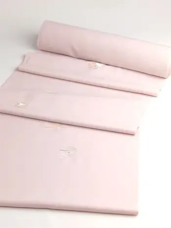 洗える着物 刺繍小紋 桜ピンク色 光触媒消臭 うさぎと月