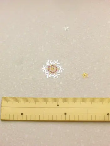 洗える着物 刺繍小紋 白茶色 光触媒消臭 雪