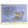 Washable haori's underfablic No.12 tiger and dragon desain blue gray color satin tone cloth