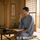washable stumugi (pongee) kimono fablic for roll or tailoring blue (color No.1)