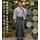 Lightweight men's hakama, solid color horse-riding style, tsumugi fabric, available in 10 colors