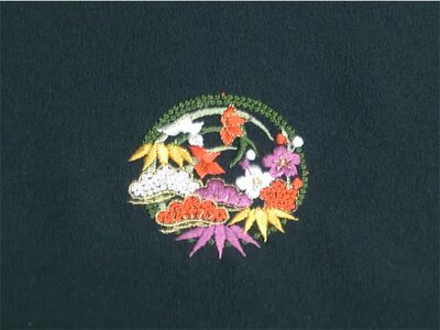 華紋 一つ紋(縫い紋・刺繍紋)加工 色・大きさ調整可
