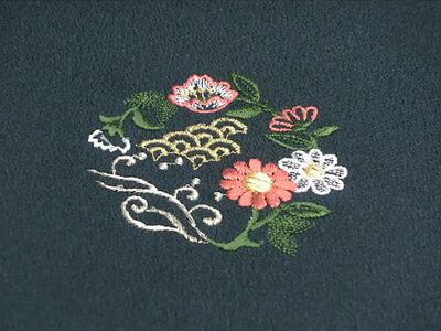 華紋 一つ紋（縫い紋・刺繍紋）加工 7番柄