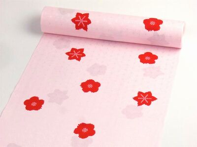 洗える長襦袢 舞妓さんのお好み襦袢 ピンク 麻の葉地紋