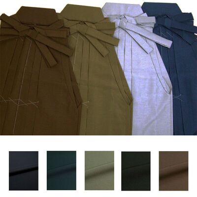 Washable men's hakama, plain horseback crepe, available in 5 colors, custom size