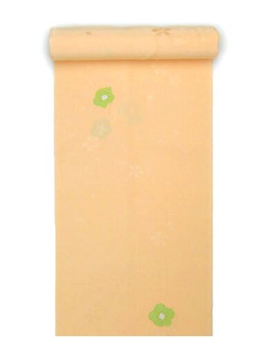 Pure silk jyuban(kimono underwear) Cherry blossom blizzard ni squeeze orange / aperture