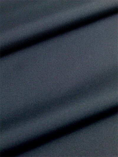 Washable men's kimono habutae (fabric without irregularities) (Teijin Silpearl) No.6 Black For larger people