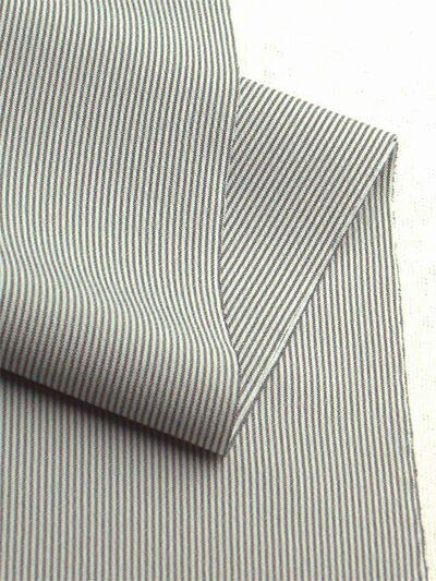 Washable Kimono Mansuji （thin stripe） Blue-gray 42cm Width No.7