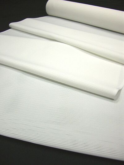 Washable summer jyuban(kimono underwear) airy ro white 42centimerters width 10.5ｍeters longer
