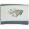Japanese painting, fan design, white ground with gray blurring
