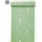 Washable kimono, small pattern, summer material, light green background with bamboo leaves and strips of paper.